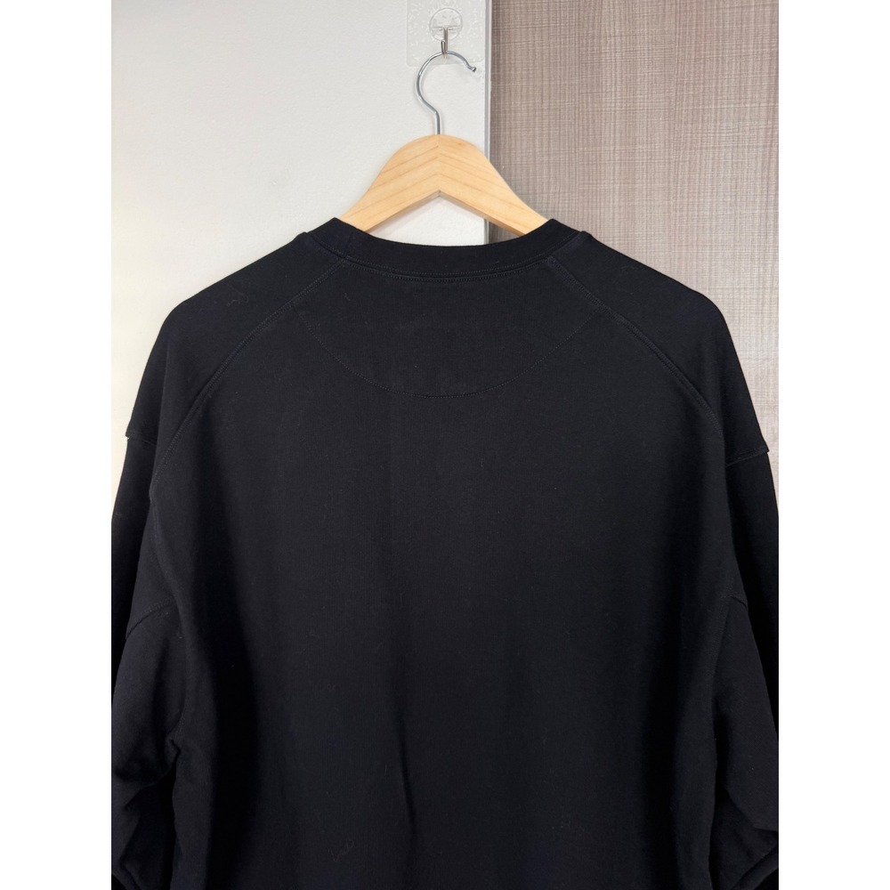 Y3 Adidas Yohji Yamamoto Black Brushed Terry Crewneck Sweatshirt Size Large - Picture 10 of 13